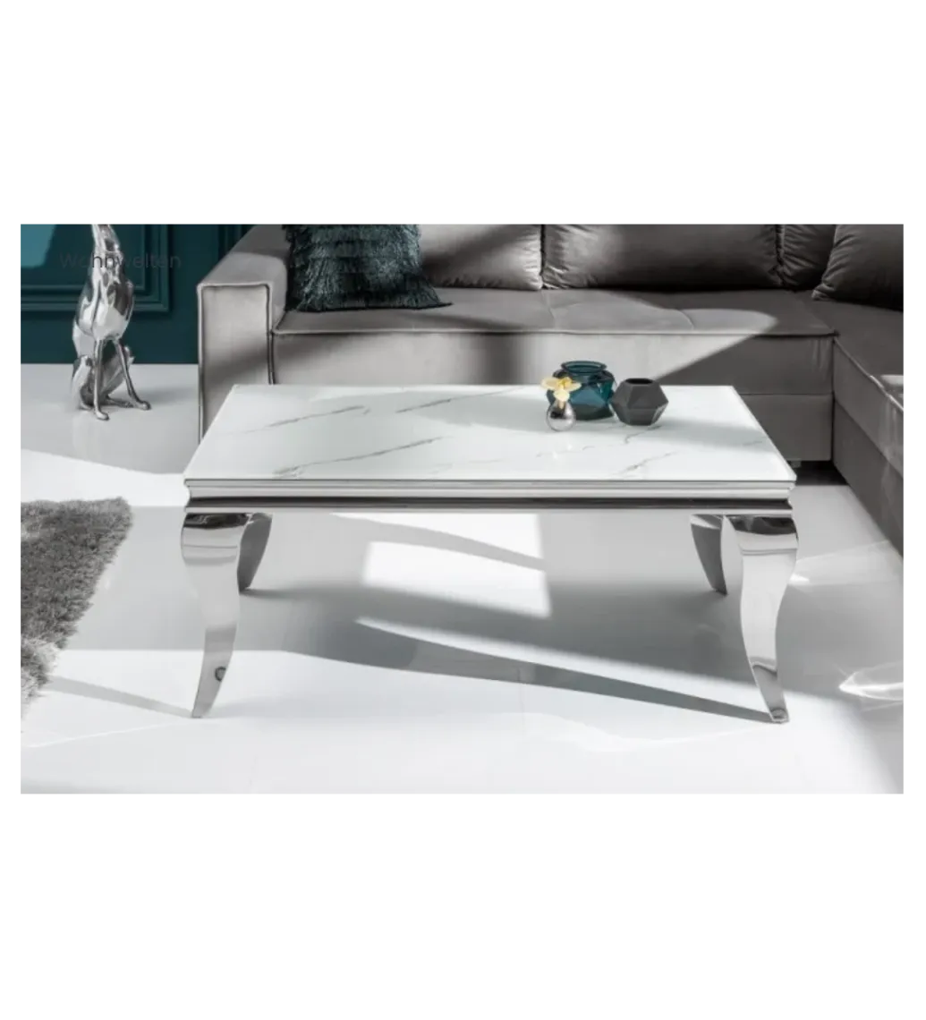 Invicta Interior Stolik kawowy GLORIA 100 cm w optyce marmuru