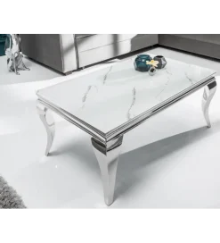 Invicta Interior Stolik kawowy GLORIA 100 cm w optyce marmuru