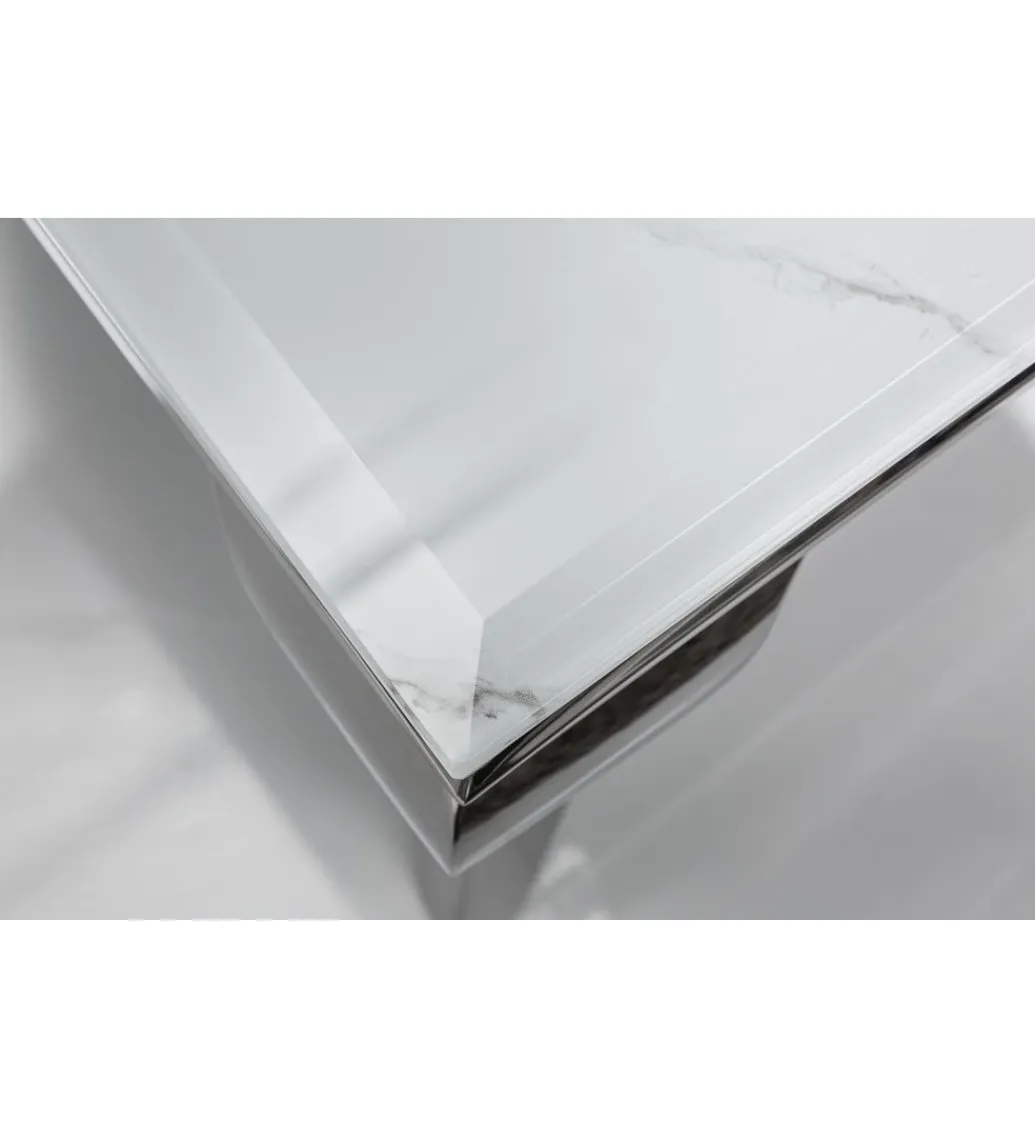 Invicta Interior Stolik kawowy GLORIA 100 cm w optyce marmuru