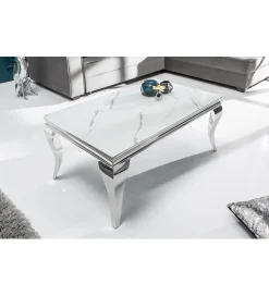 Invicta Interior Stolik kawowy GLORIA 100 cm w optyce marmuru