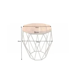 Invicta Interior Stolik kawowy GORAN 50 cm drewno akacja