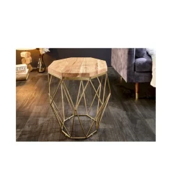 Invicta Interior Stolik kawowy GORAN 50 cm drewno akacja
