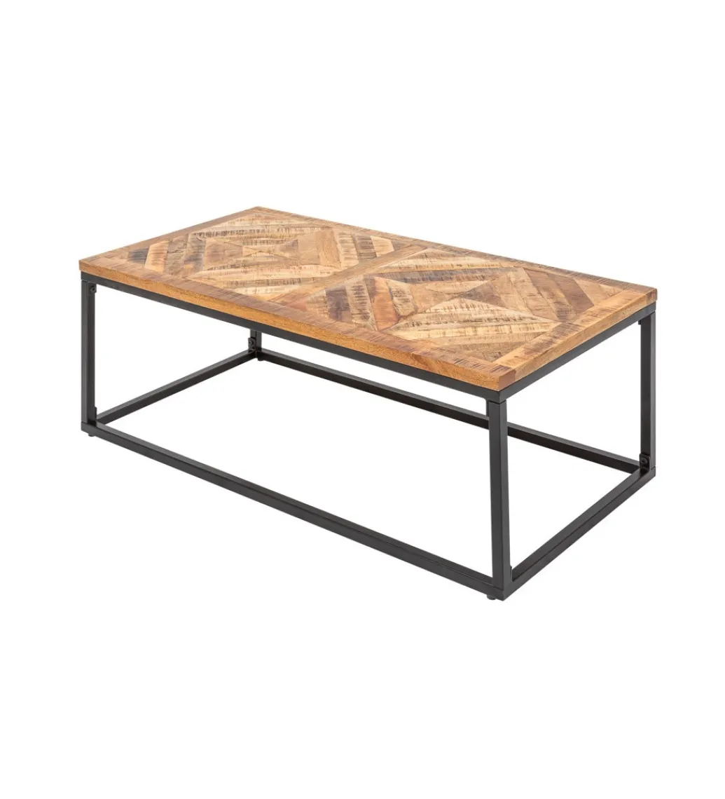 Invicta Interior - przedsprzedaż Stolik kawowy GRANDE Infinity Home 100 cm drewno Mango