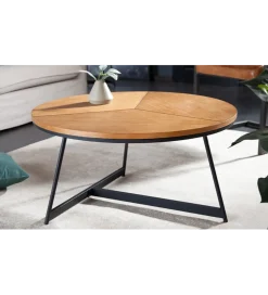 Invicta Interior Stolik kawowy GRENADA 80 cm w optyce dębu
