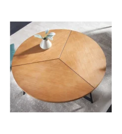 Invicta Interior Stolik kawowy GRENADA 80 cm w optyce dębu
