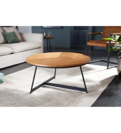 Invicta Interior Stolik kawowy GRENADA 80 cm w optyce dębu
