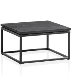 WOHNLING, GERMANY Stolik kawowy HAPTIK 60 cm drewno mango czarne