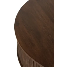 J-Line Stolik kawowy HEIDI 120 cm drewno mango