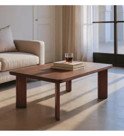 Zona-Design Stolik kawowy HEKAT 115 cm drewno mango brązowy