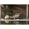 J-Line Stolik kawowy HERAS set 2 drewno teak czarny