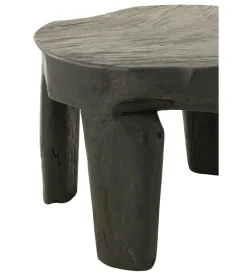 J-Line Stolik kawowy HERAS set 2 drewno teak czarny