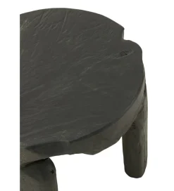 J-Line Stolik kawowy HERAS set 2 drewno teak czarny