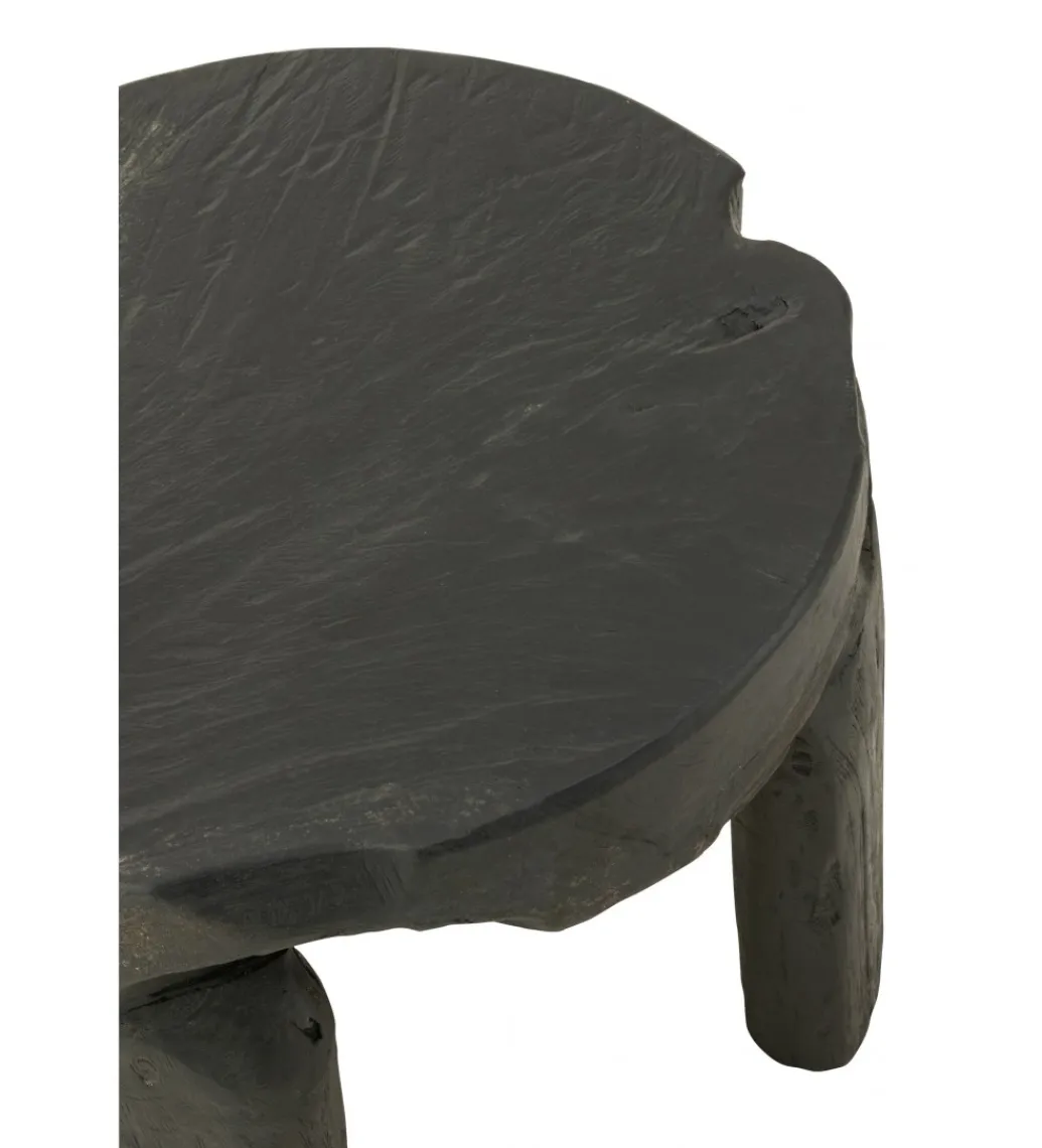 J-Line Stolik kawowy HERAS set 2 drewno teak czarny