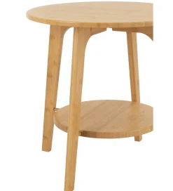 J-Line Stolik kawowy HERMA 50 cm bambus naturalny