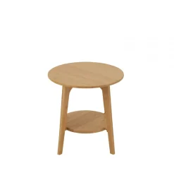 J-Line Stolik kawowy HERMA 50 cm bambus naturalny