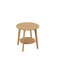 J-Line Stolik kawowy HERMA 50 cm bambus naturalny