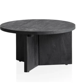 WOHNLING, GERMANY Stolik kawowy HINO 60 cm drewno mango czarny