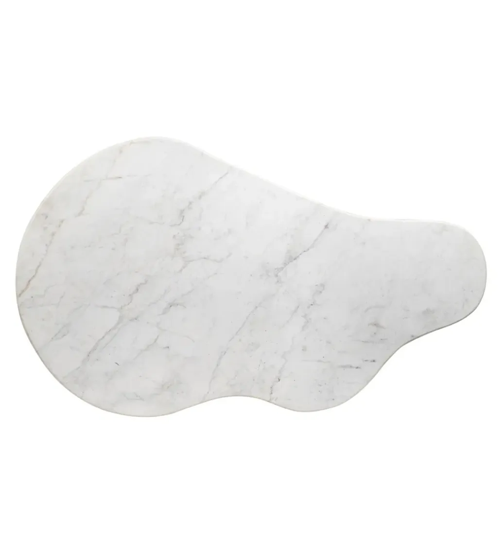 Zona-Design Stolik kawowy HUGI 135 cm marmur drewno mango