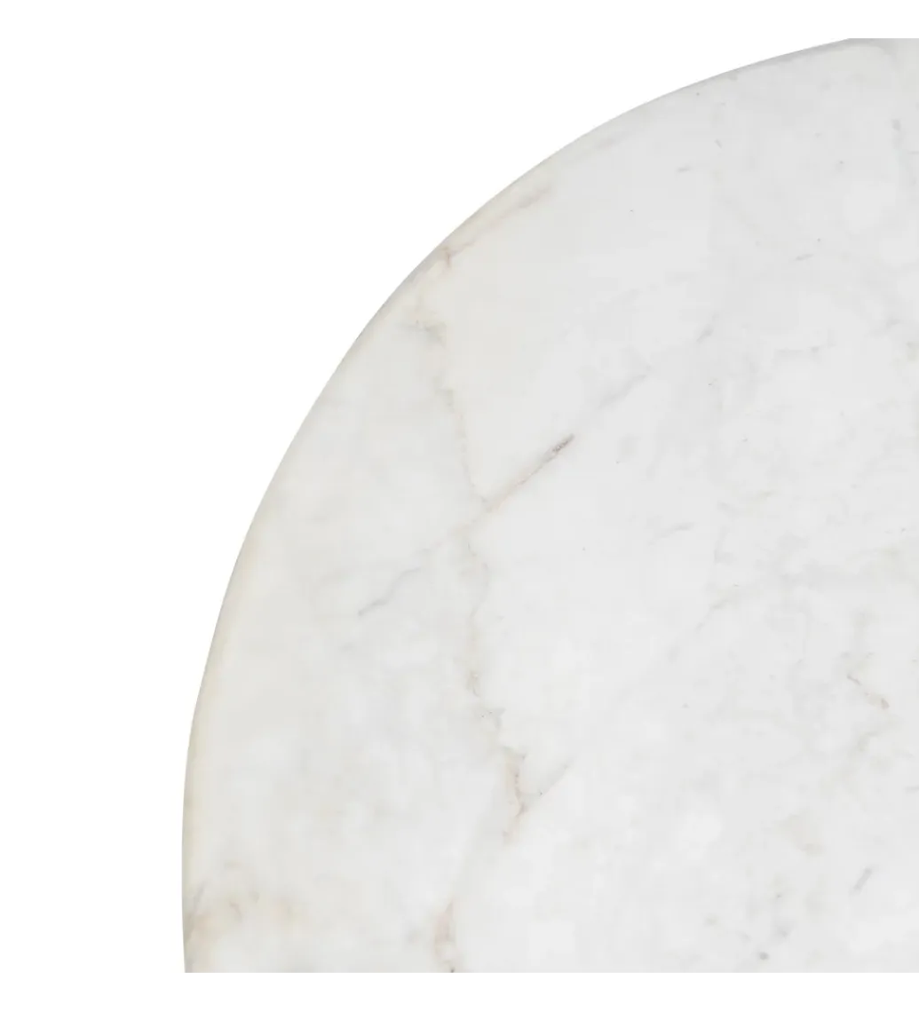 Zona-Design Stolik kawowy HUGI 135 cm marmur drewno mango