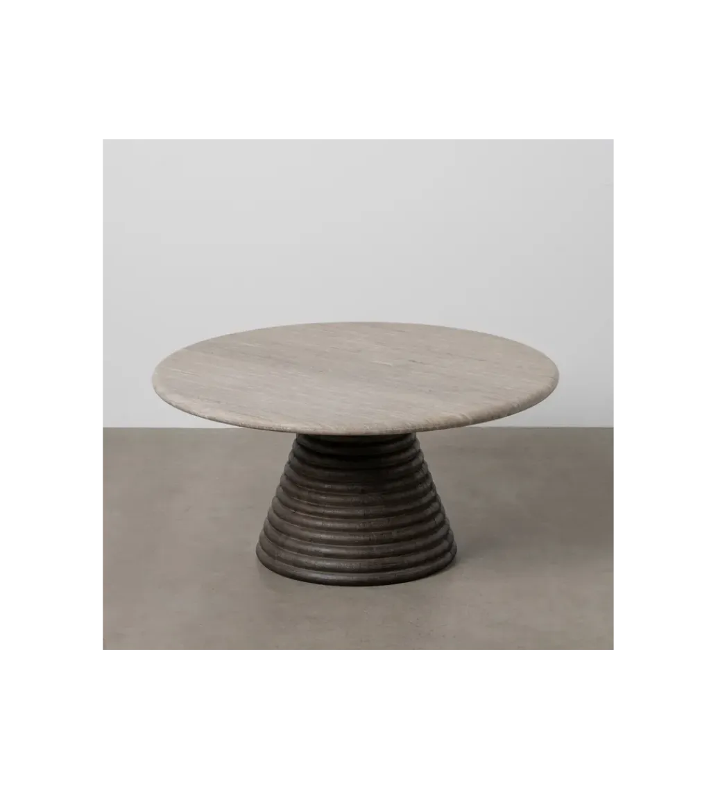 Zona-Design Stolik kawowy HYGYD 90 cm drewno mango