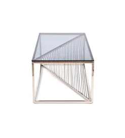 Halmar Stolik Kawowy INFINITY 120 cm srebrny