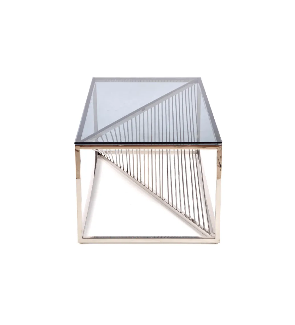 Halmar Stolik Kawowy INFINITY 120 cm srebrny
