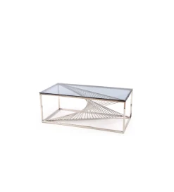 Halmar Stolik Kawowy INFINITY 120 cm srebrny