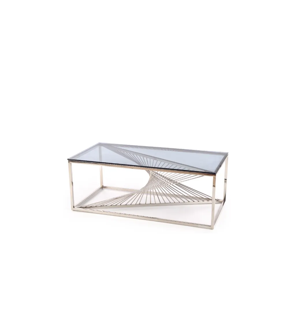 Halmar Stolik Kawowy INFINITY 120 cm srebrny