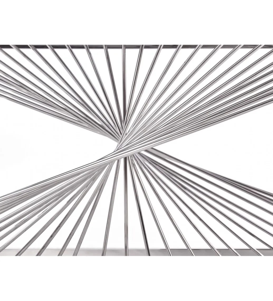 Halmar Stolik Kawowy INFINITY 120 cm srebrny