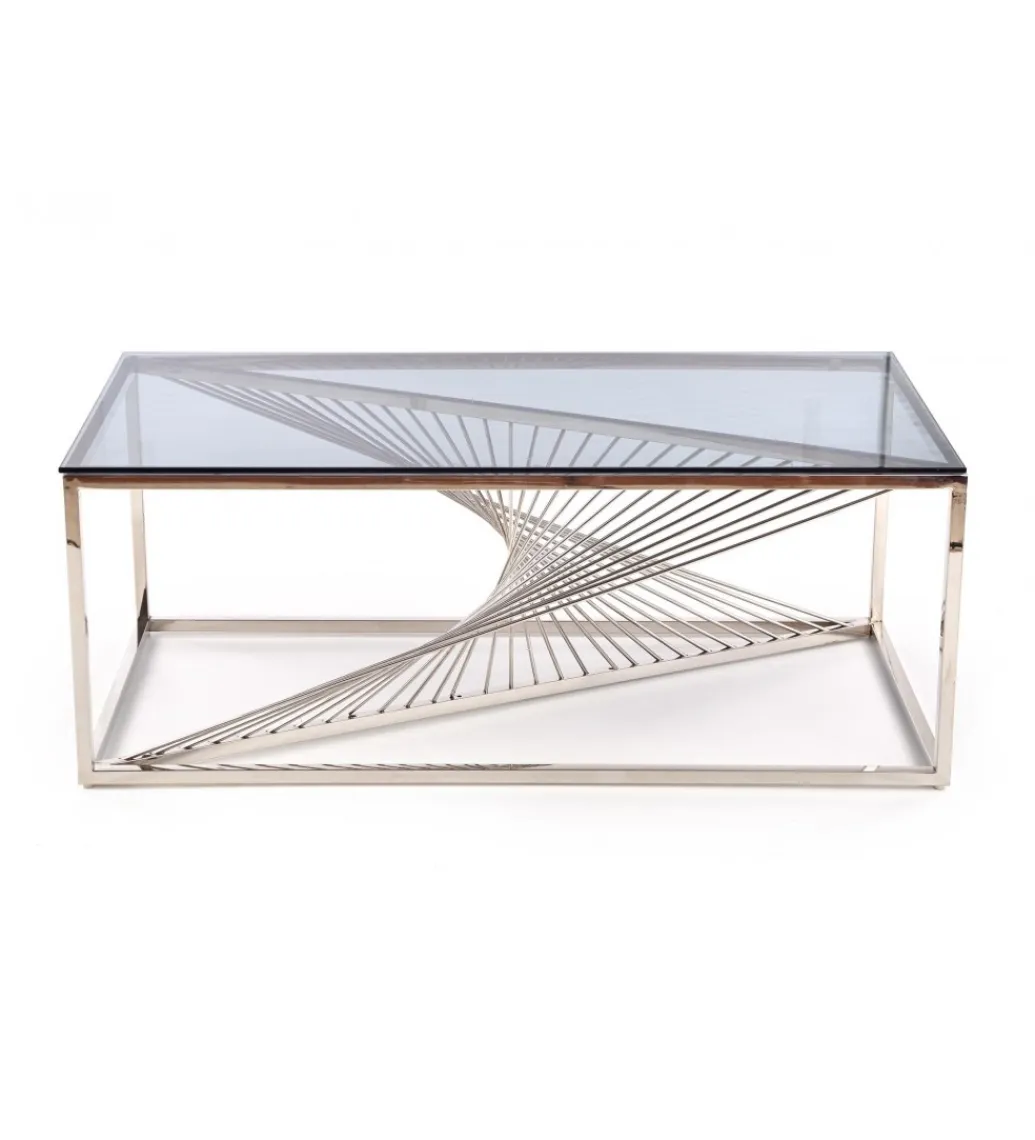 Halmar Stolik Kawowy INFINITY 120 cm srebrny