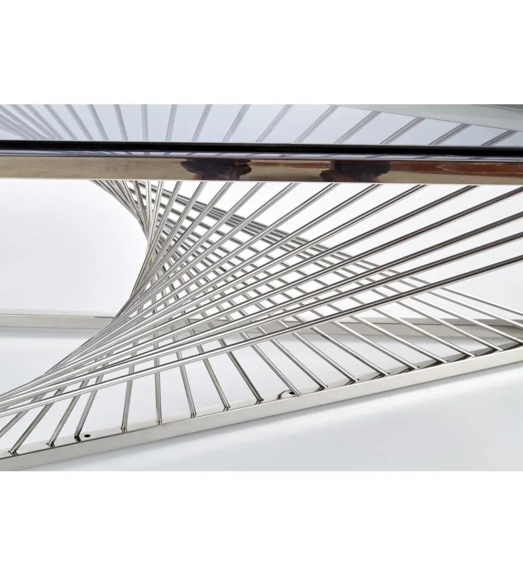 Halmar Stolik Kawowy INFINITY 120 cm srebrny