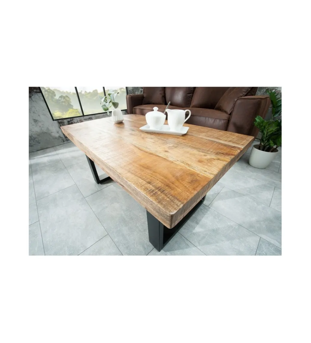 Invicta Interior Stolik kawowy Iron Craft 100 cm drewno mango