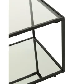 J-Line Stolik kawowy ITAGOT 50 cm czarny