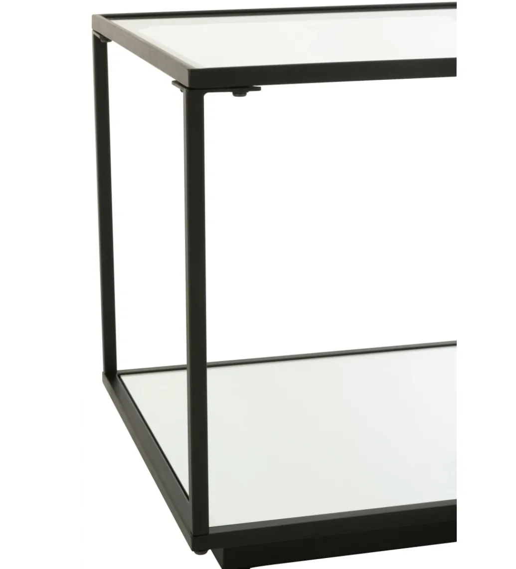 J-Line Stolik kawowy ITAGOT 50 cm czarny