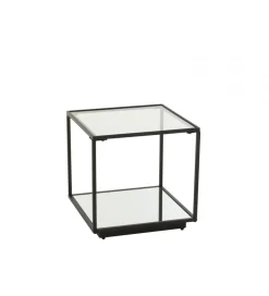 J-Line Stolik kawowy ITAGOT 50 cm czarny