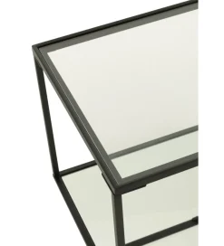 J-Line Stolik kawowy ITAGOT 50 cm czarny