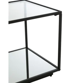 J-Line Stolik kawowy ITAGOT 50 cm czarny