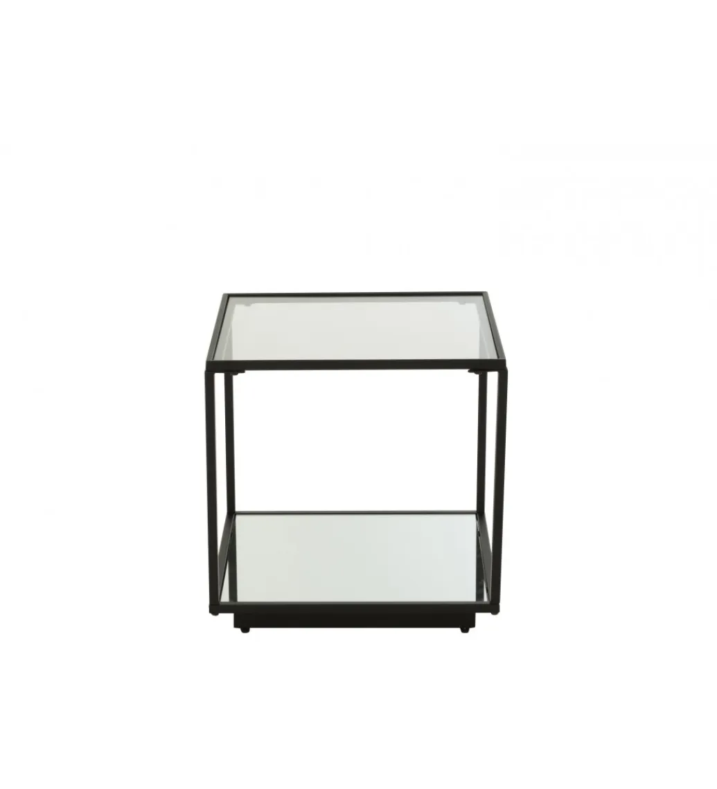 J-Line Stolik kawowy ITAGOT 50 cm czarny