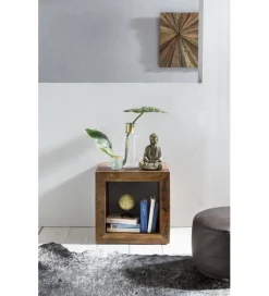 WOHNLING, GERMANY Stolik kawowy JAKARTA 45 cm drewno mango