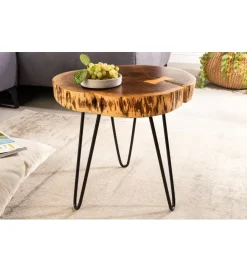 Invicta Interior Stolik kawowy KAKADU Goa 40 cm drewno akacja