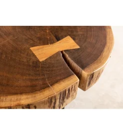 Invicta Interior Stolik kawowy KAKADU Goa 40 cm drewno akacja