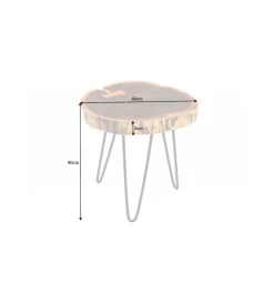 Invicta Interior Stolik kawowy KAKADU Goa 40 cm drewno akacja