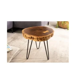 Invicta Interior Stolik kawowy KAKADU Goa 40 cm drewno akacja