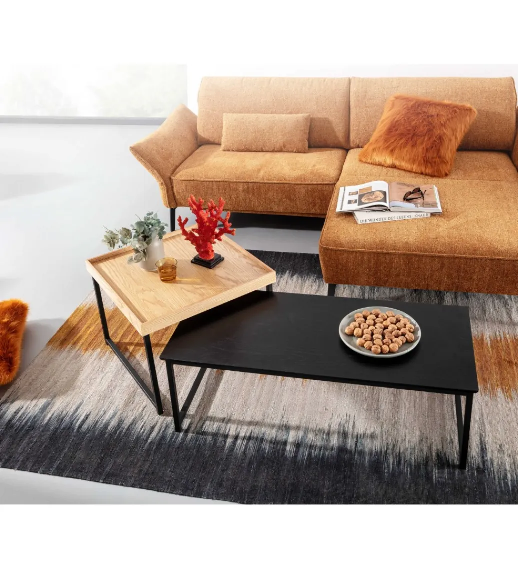 WOHNLING, GERMANY Stolik kawowy KORFI set 2 w optyce dębu outlet