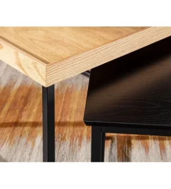 WOHNLING, GERMANY Stolik kawowy KORFI set 2 w optyce dębu outlet