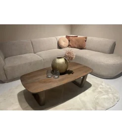 LF-Design Stolik kawowy KORTE 130 cm drewno mango brązowe