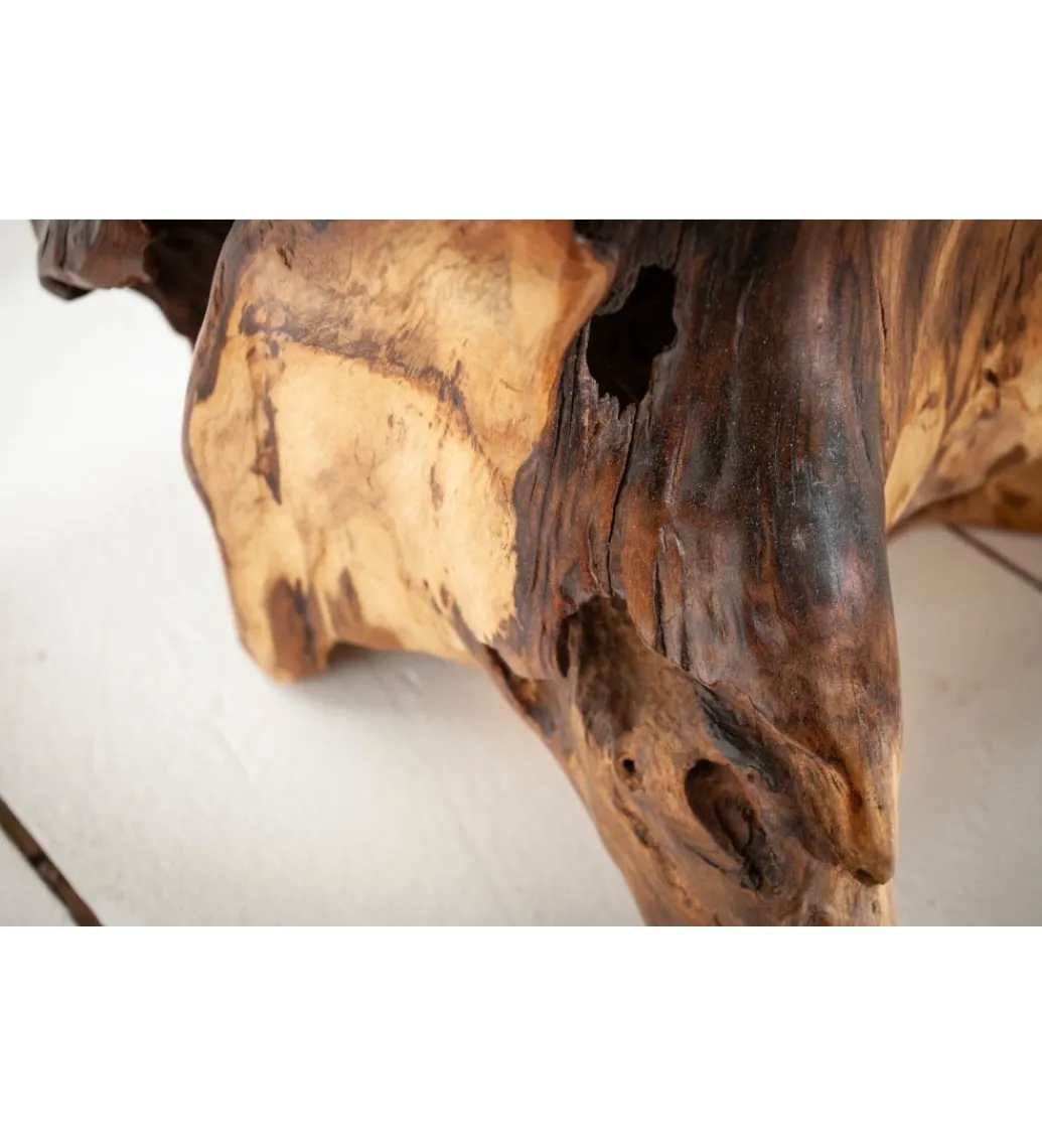Invicta Interior - przedsprzedaż Stolik kawowy Korzeń 40 cm drewno Teak