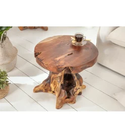 Invicta Interior - przedsprzedaż Stolik kawowy Korzeń 40 cm drewno Teak