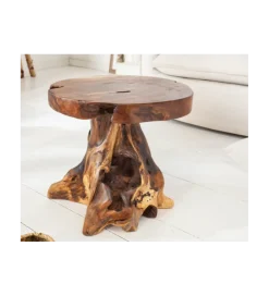 Invicta Interior - przedsprzedaż Stolik kawowy Korzeń 40 cm drewno Teak