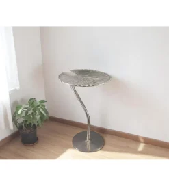 Imeri Stolik kawowy KUFUMU 41 cm srebrny
